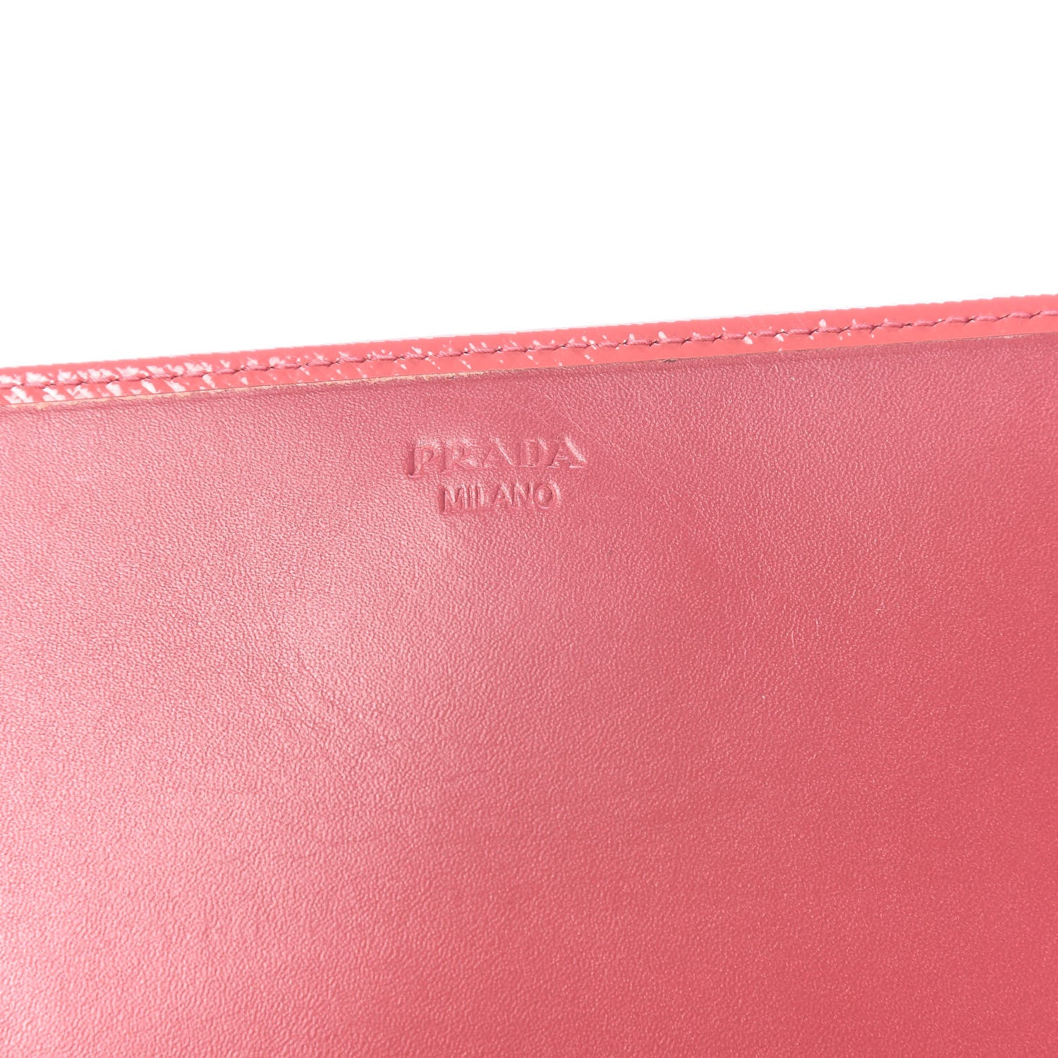 Prada Saffiano Vernice Metal Oro Chain Wallet 13 of 27