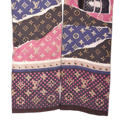 Louis Vuitton Silk Monogram Wallpaper Bandeau 3 of 3