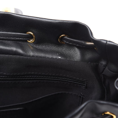 Chanel Calfskin Chevron Quilted Large Urban Spirit Backpack Black 11 of 11