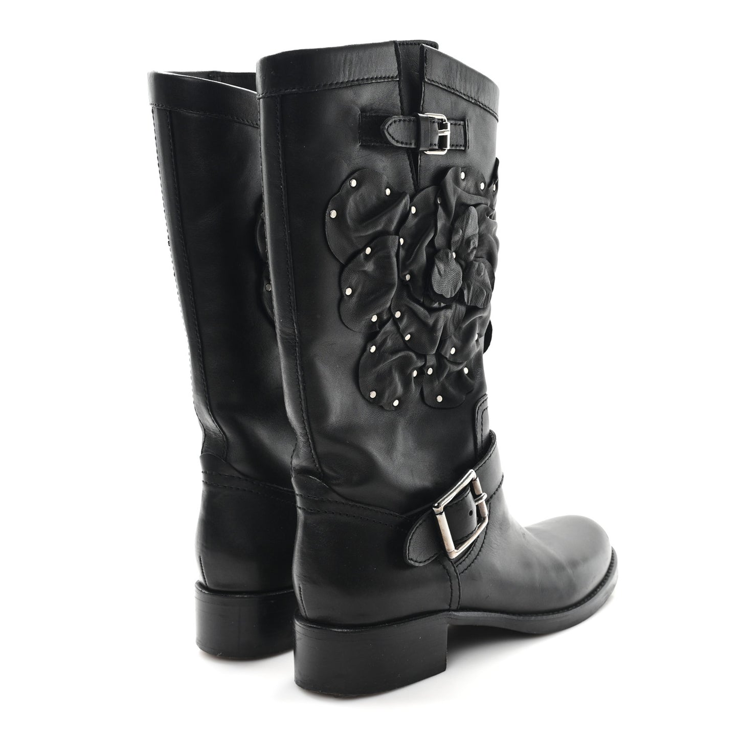 Calfskin Techno Couture Boots 38 Black