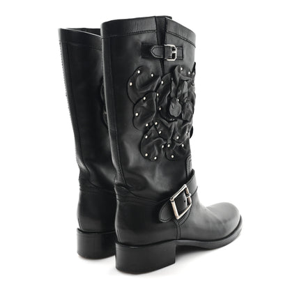 Valentino Garavani Calfskin Techno Couture Boots 38 Black 5 of 8