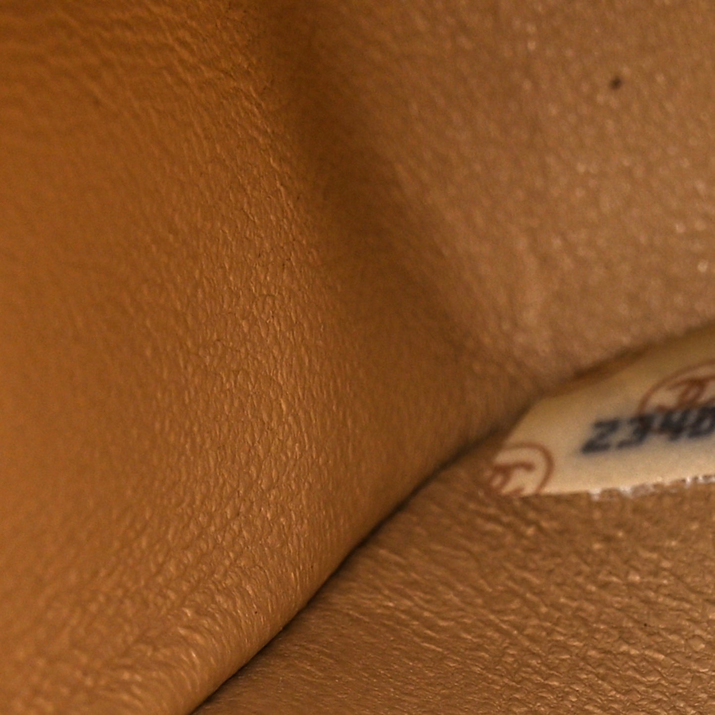 Lambskin Chevron Quilted Medium Double Flap Beige