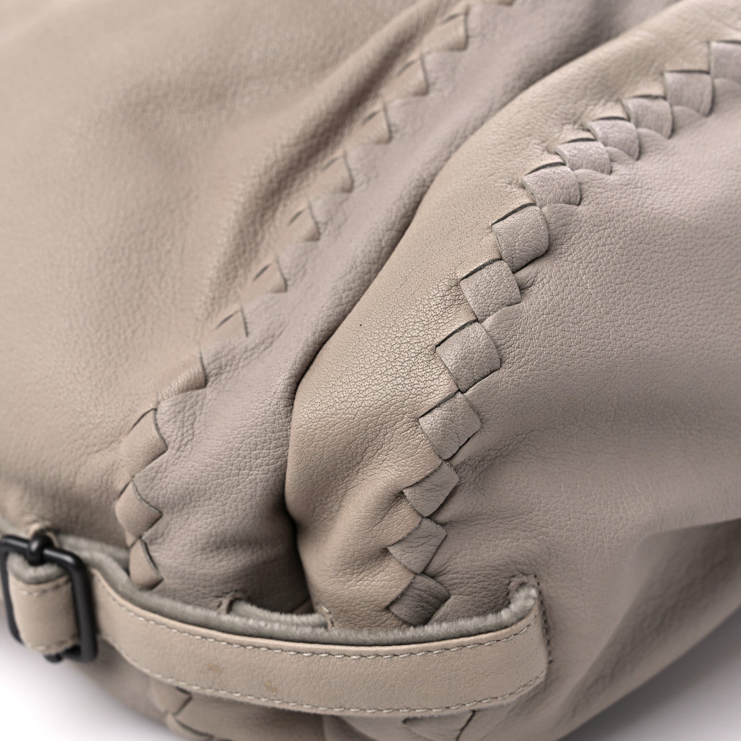 Bottega Veneta Buffalo Shoulder Bag Stone 7 of 13