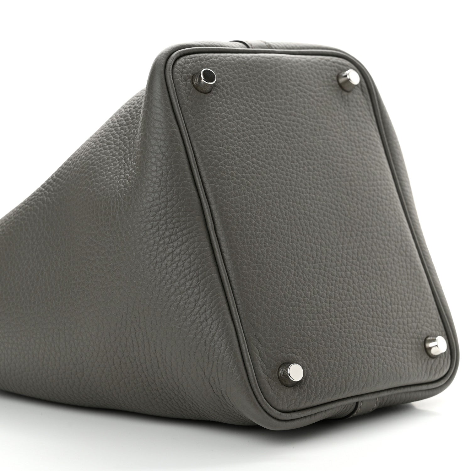 Hermes Taurillon Clemence Picotin Lock 18 PM Gris Meyer 9 of 13