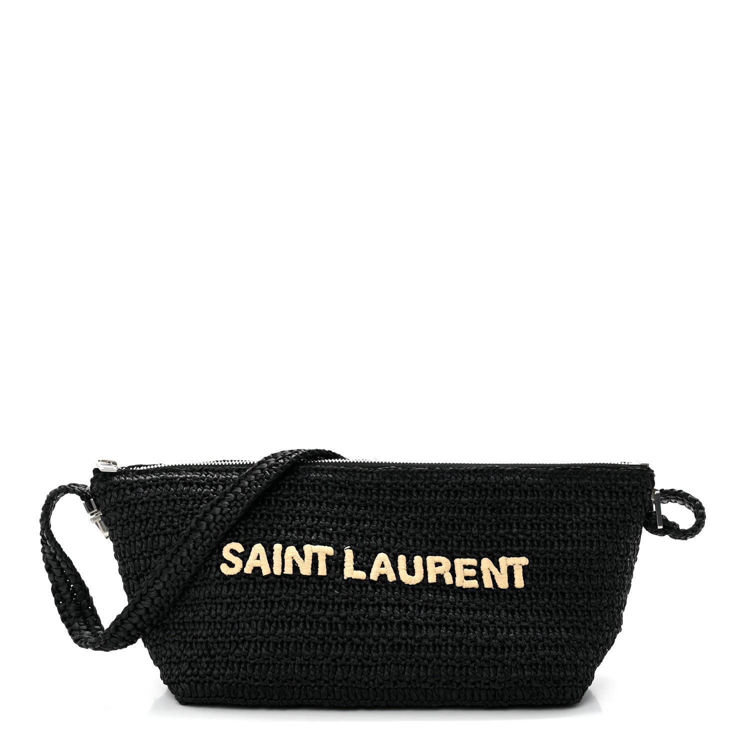 Saint Laurent Raffia Le Crossbody Black 1 of 10