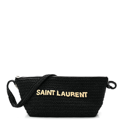 Saint Laurent Raffia Le Crossbody Black 1 of 10