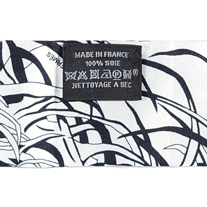 Hermes Silk Jungle Love Rainbow Twilly Gris Black White 3 of 3