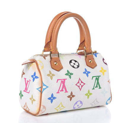 Louis Vuitton Monogram Multicolor Mini Sac HL Speedy White 3 of 13