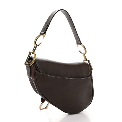 Christian Dior Calfskin Saddle Bag Brown 3 of 10
