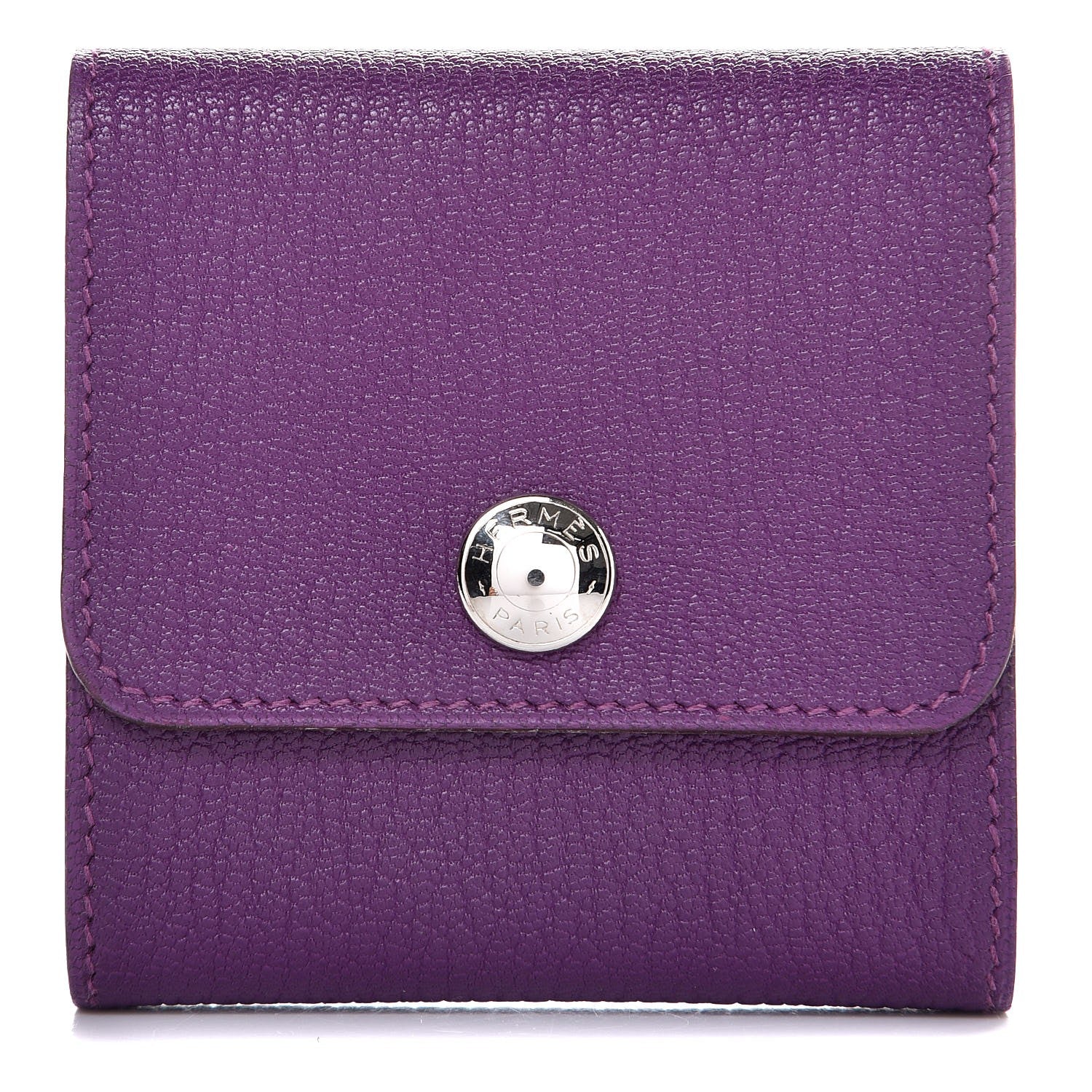 Hermes Chevre Post It Notepad Holder GM Violet 1 of 7