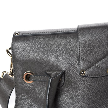 Jimmy Choo Grainy Calfskin Large Rosalie Satchel Grey 12 of 18