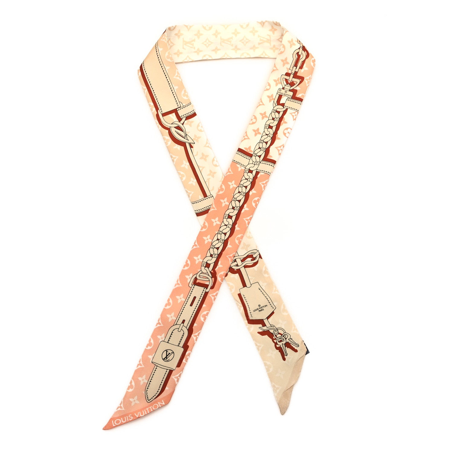 Louis Vuitton Silk Monogram Confidential BB Bandeau Orange 1 of 4