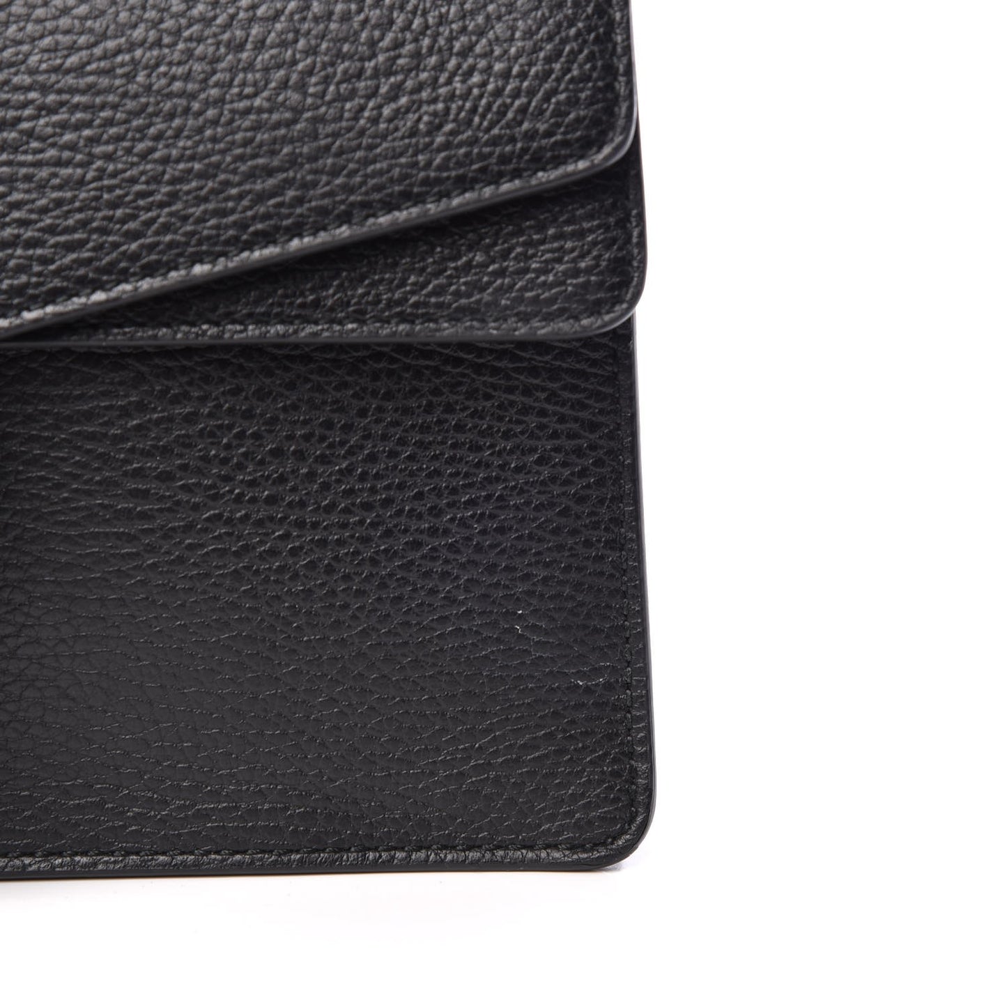 Pebbled Calfskin Small Dionysus Shoulder Bag Black