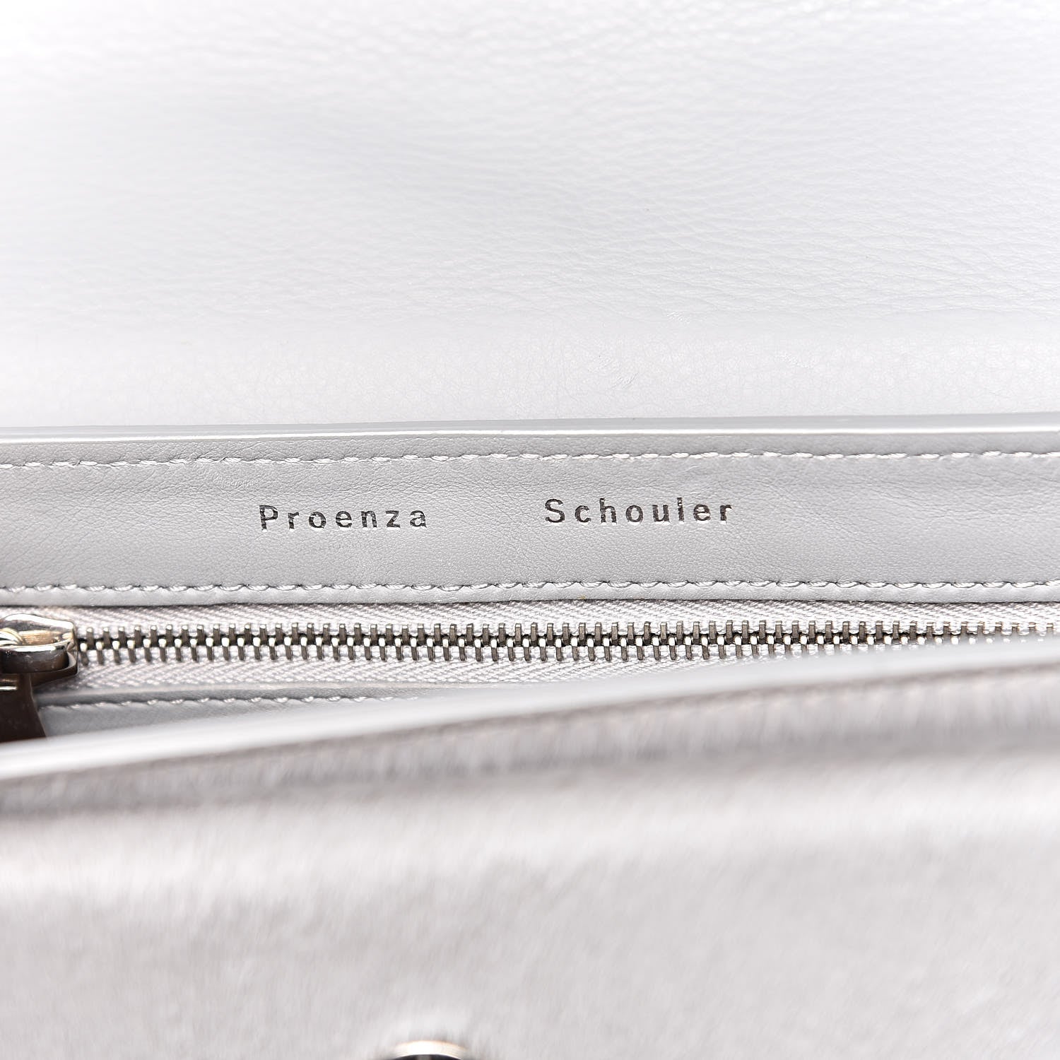 Proenza Schouler Calf Hair Mini PS11 Classic Shoulder Bag Grey 6 of 13