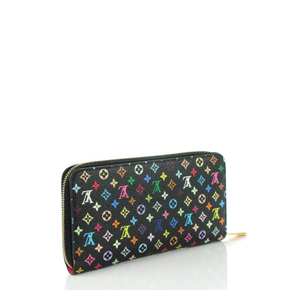 Louis Vuitton Monogram Multicolor Zippy Wallet Black Grenade 3 of 7