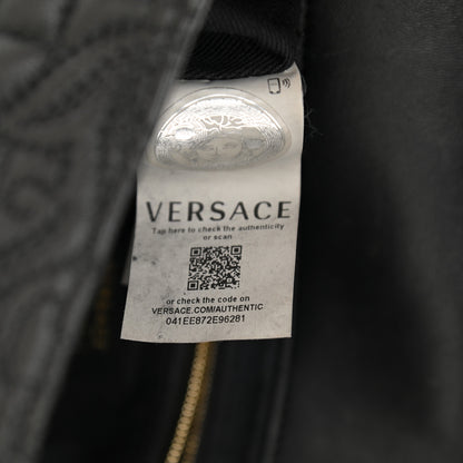 Versace Nappa Barocco Quilted Vanitas Crossbody Black 6 of 12