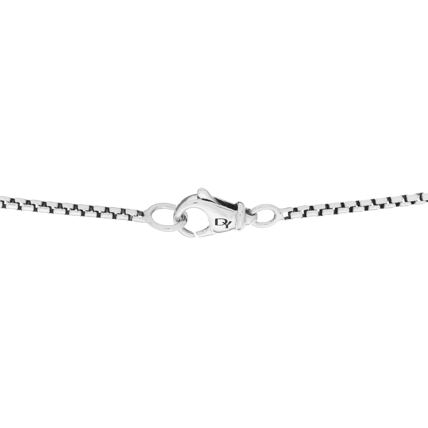 Sterling Silver 18K Yellow Gold Diamond Cable Heart Lariat Necklace