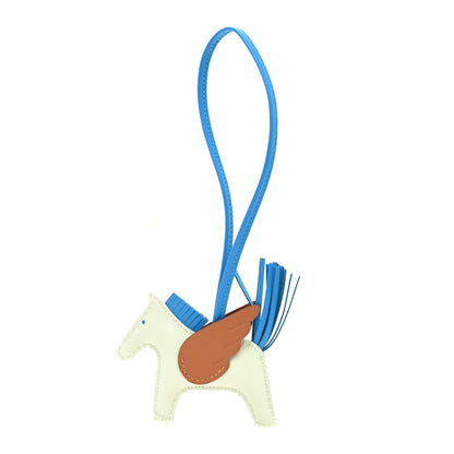 Hermes Milo Lambskin Grigri Rodeo Pegase Horse Bag Charm PM Vert Fizz Bleu Zanzibar Gold 1 of 5