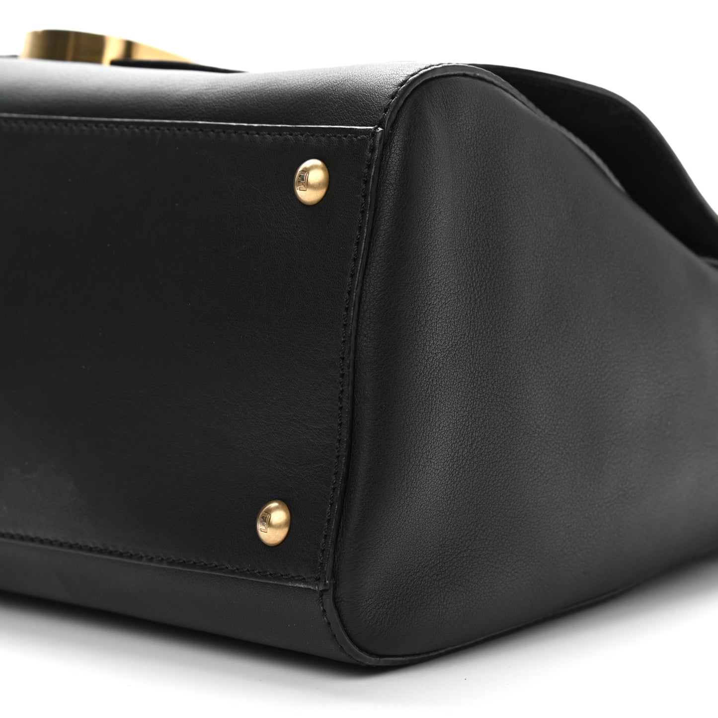Vitello Dolce Marmol Anna Shoulder Bag Black