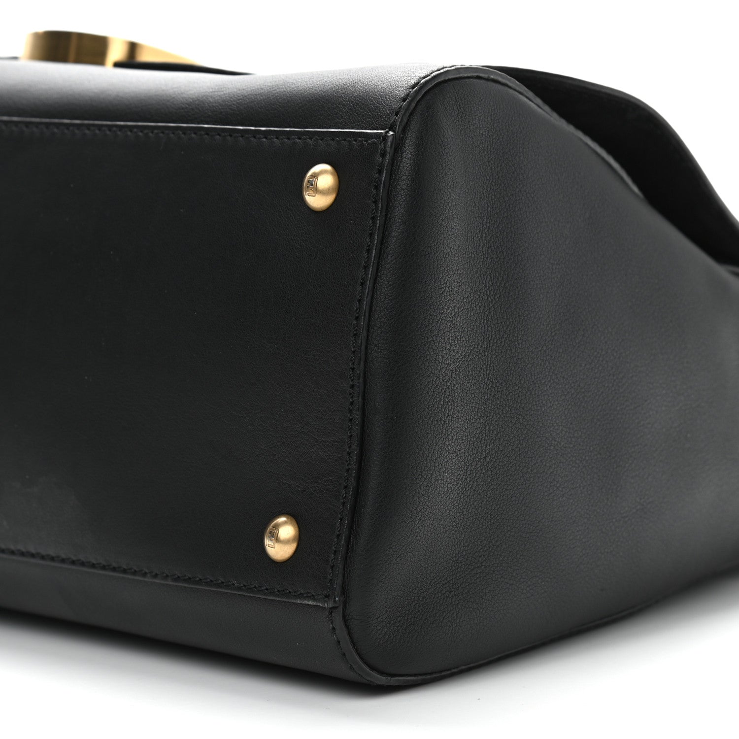 Fendi Vitello Dolce Marmol Anna Shoulder Bag Black 10 of 10