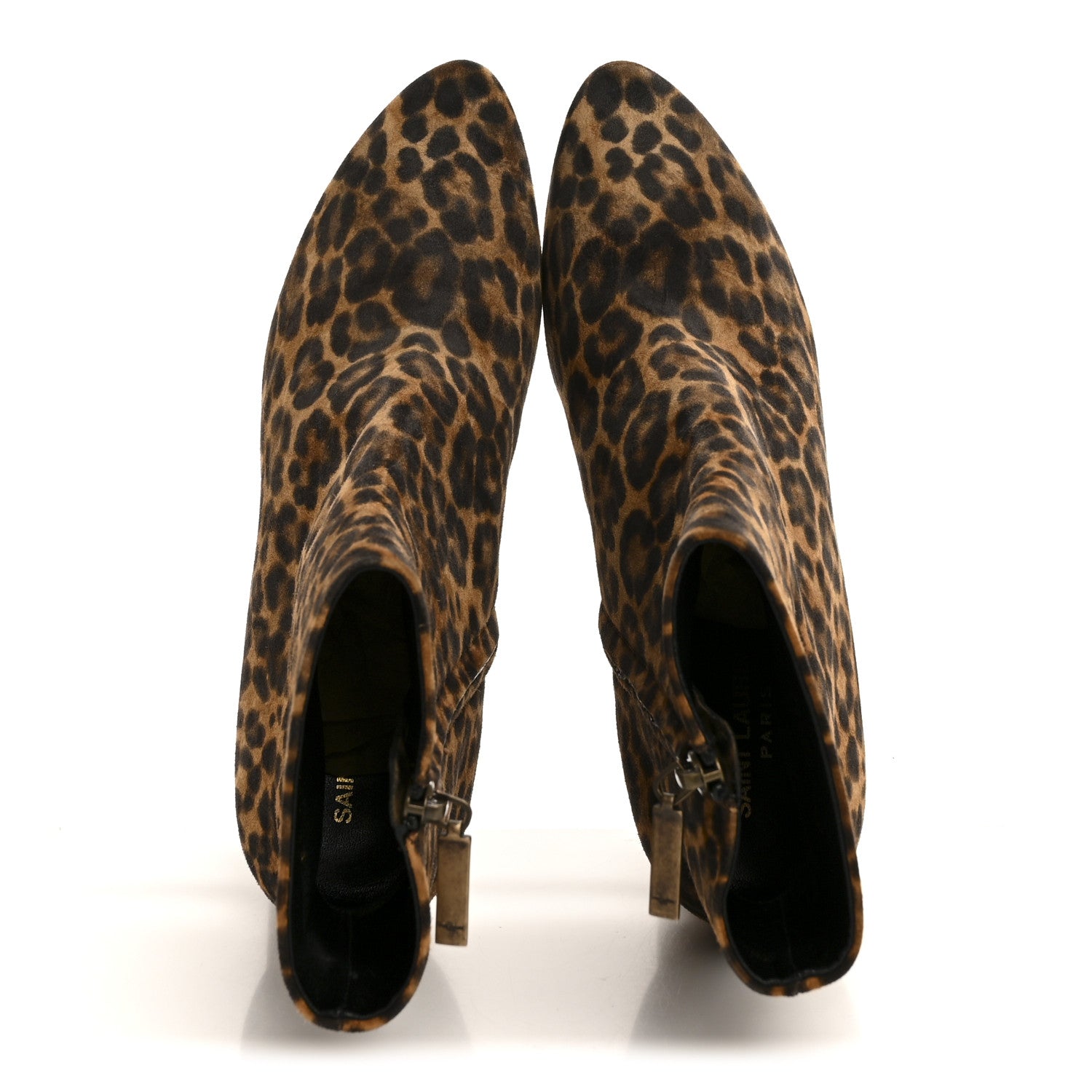 Saint Laurent Suede Lou 75 Ankle Boots 40 Leopard 2 of 9