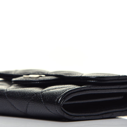 Chanel Caviar Quilted Flap Card Holder On Chain Black 10 of 10