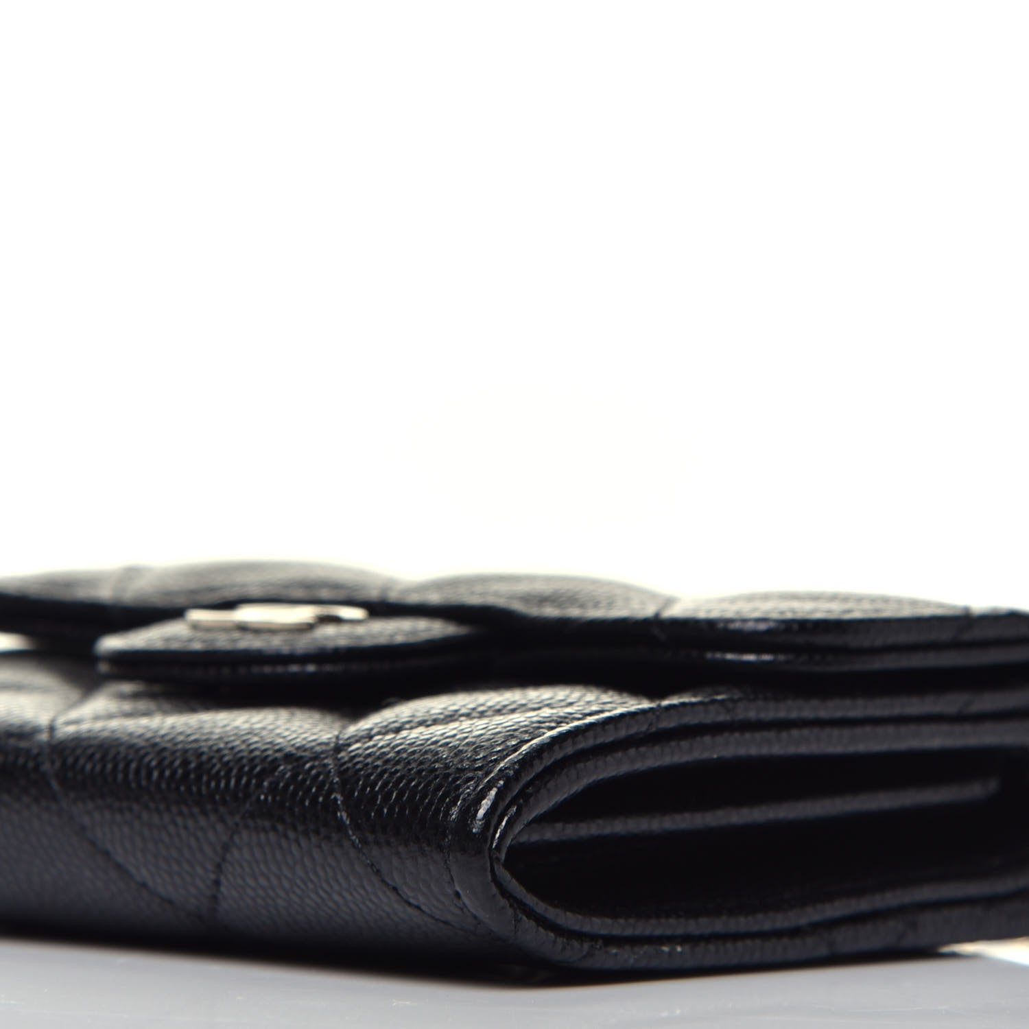 Chanel Caviar Quilted Flap Card Holder On Chain Black 10 of 10