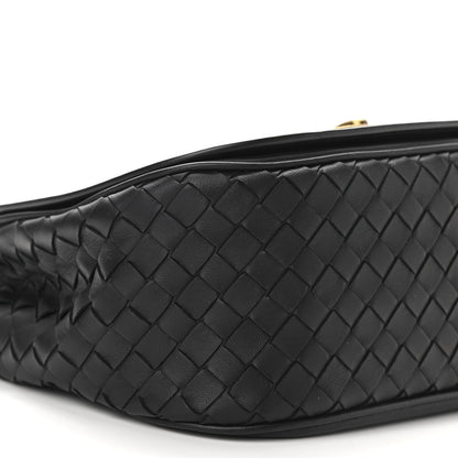 Bottega Veneta Nappa Intrecciato BV Luna Shoulder Bag Black 8 of 9