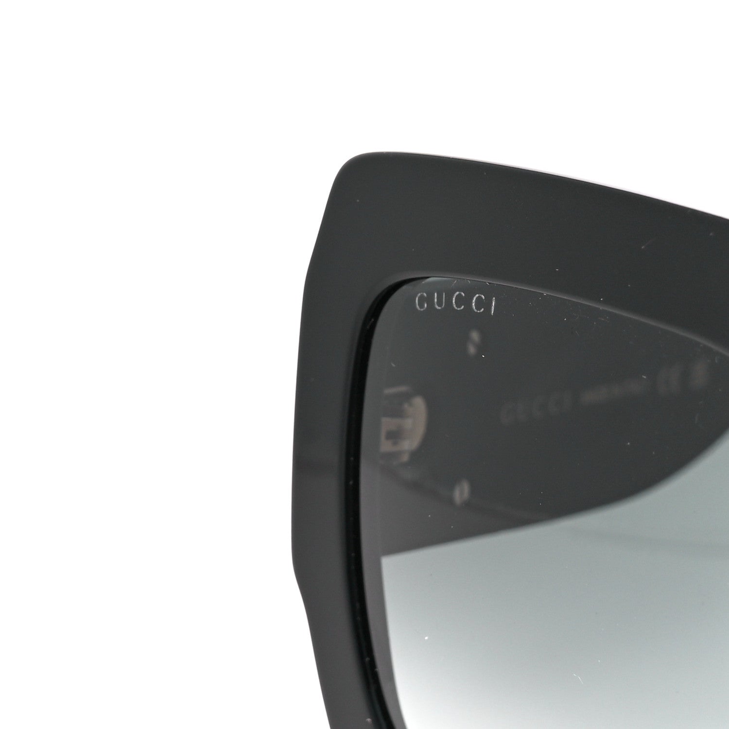 Gucci Square Frame Glitter GG0102S Sunglasses Black 8 of 8