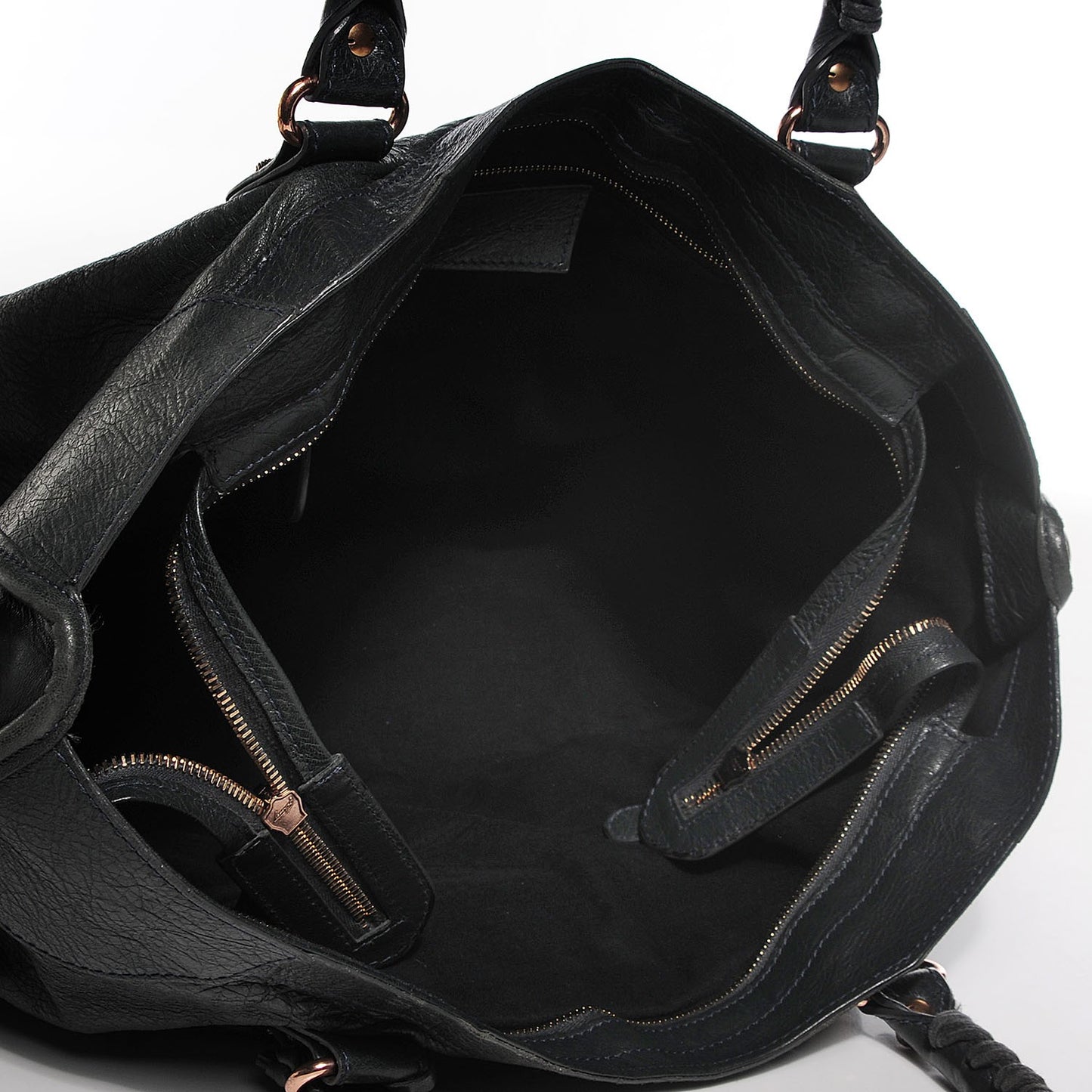 Agneau Giant 12 Rose Gold Hardware Part Time Anthracite