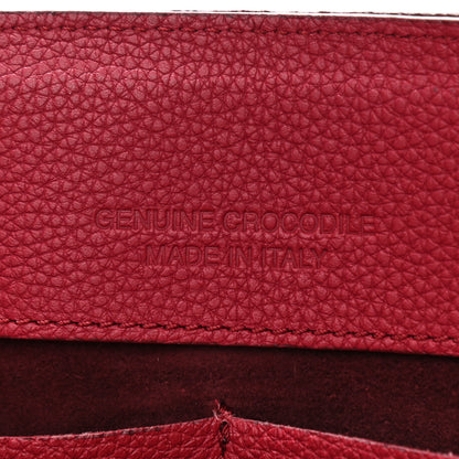 Nancy Gonzalez Calfskin Crocodile Cristie Satchel Red 9 of 17