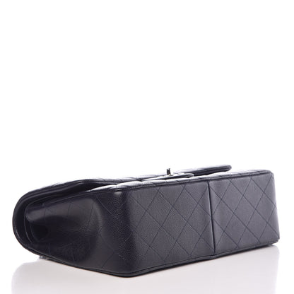 Chanel Caviar Quilted Jumbo Double Flap Navy Blue 5 of 10