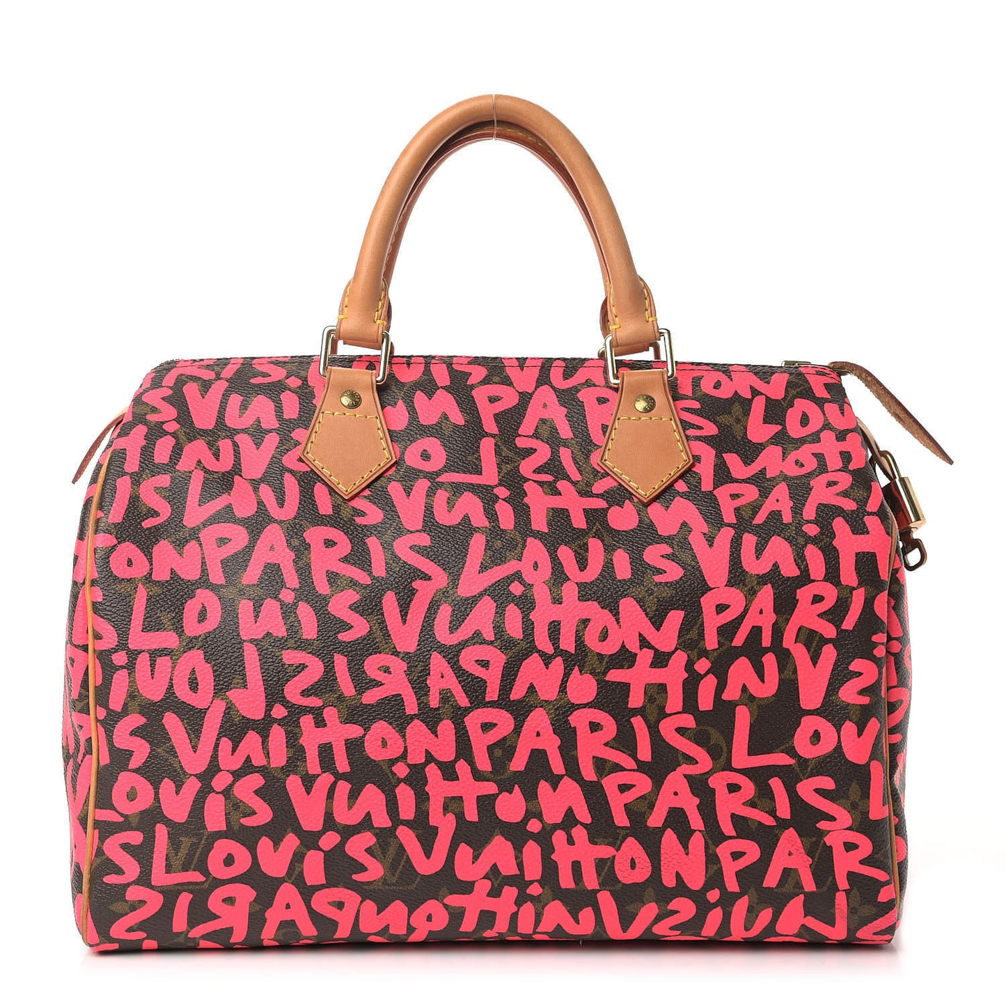 Monogram Graffiti Speedy 30 Fuchsia