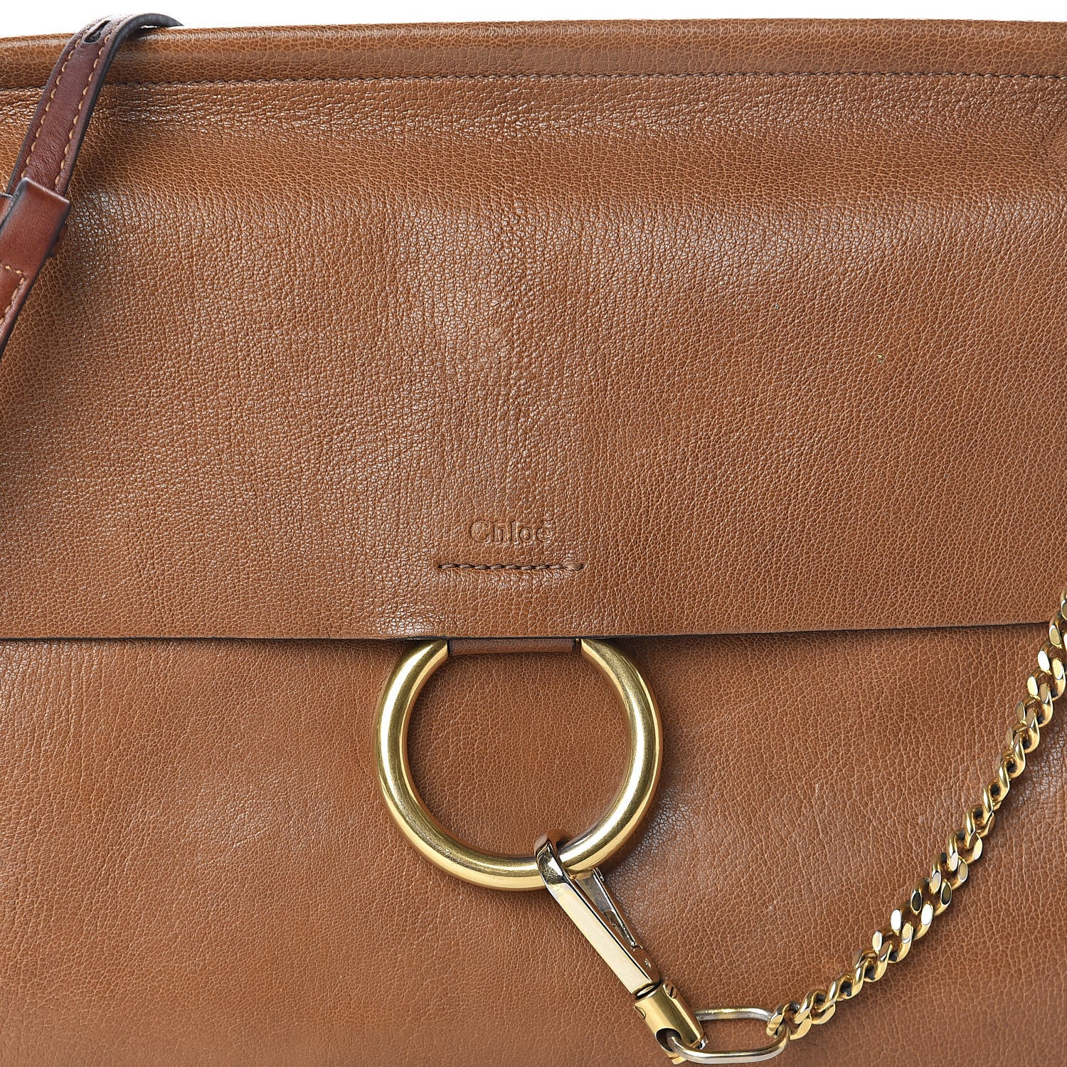 Chloe Goatskin Medium Faye Shoulder Bag Caramel 10 of 15