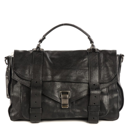 Proenza Schouler Lambskin Medium PS1 Satchel Black 2 of 25