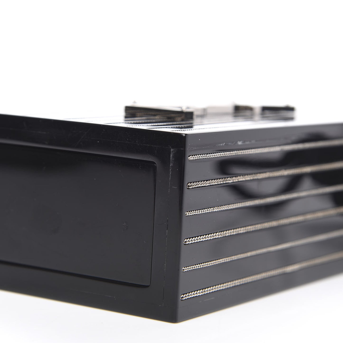 Acrylic Metal Miniadure Logo Match Box Black