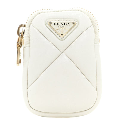 Prada Nappa Quilted Patchwork System Pouch White 1 of 7
