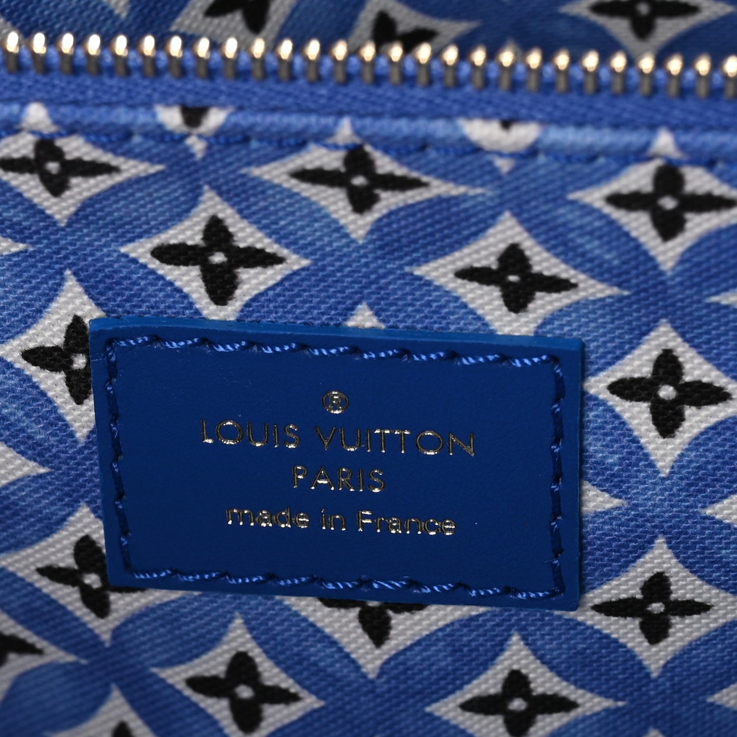 Monogram LV By The Pool Keepall Bandouliere 50 Blue