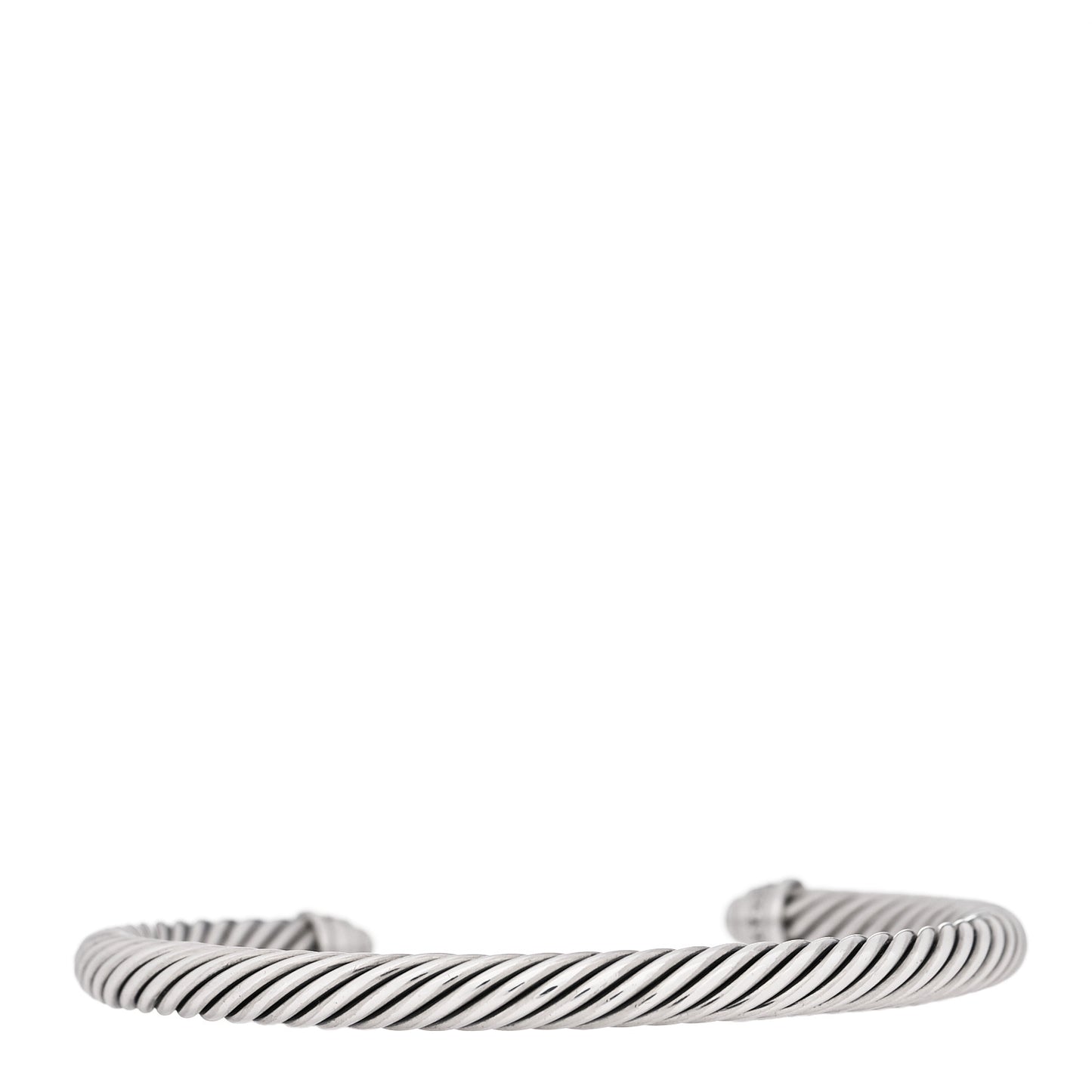 Sterling Silver Diamond 5mm Cable Classics Dome Bracelet