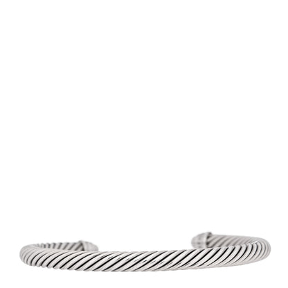 David Yurman Sterling Silver Diamond 5mm Cable Classics Dome Bracelet 2 of 4