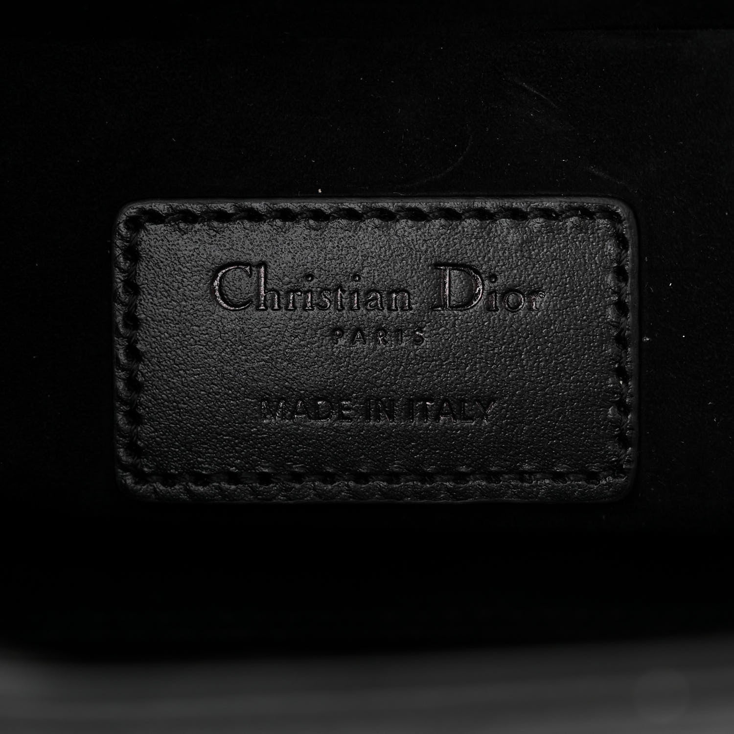 Christian Dior Calfskin Cannage Diamond Medium Lady D-Joy Black 5 of 9