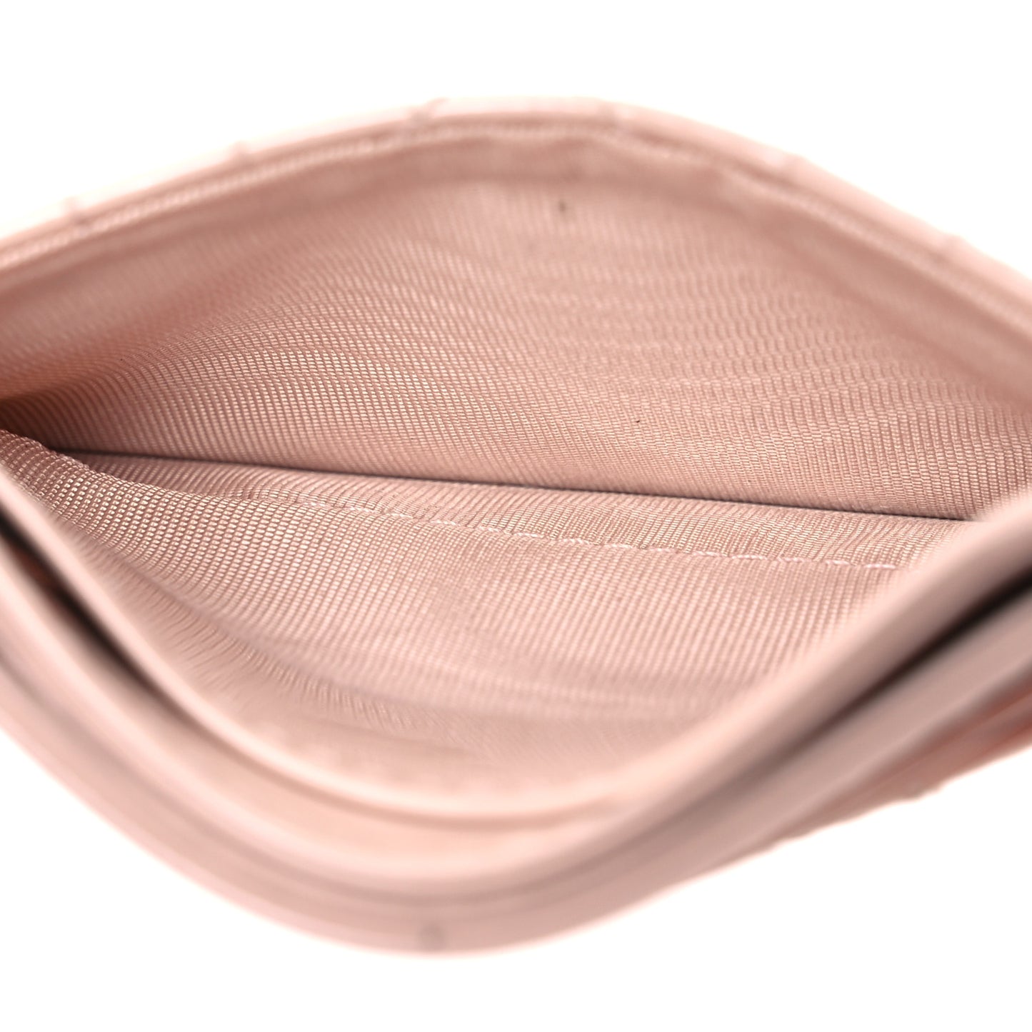 Patent Cannage Lady Dior Card Holder Powder Pink