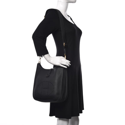 Hermes Taurillon Clemence Evelyne III PM Black 2 of 15