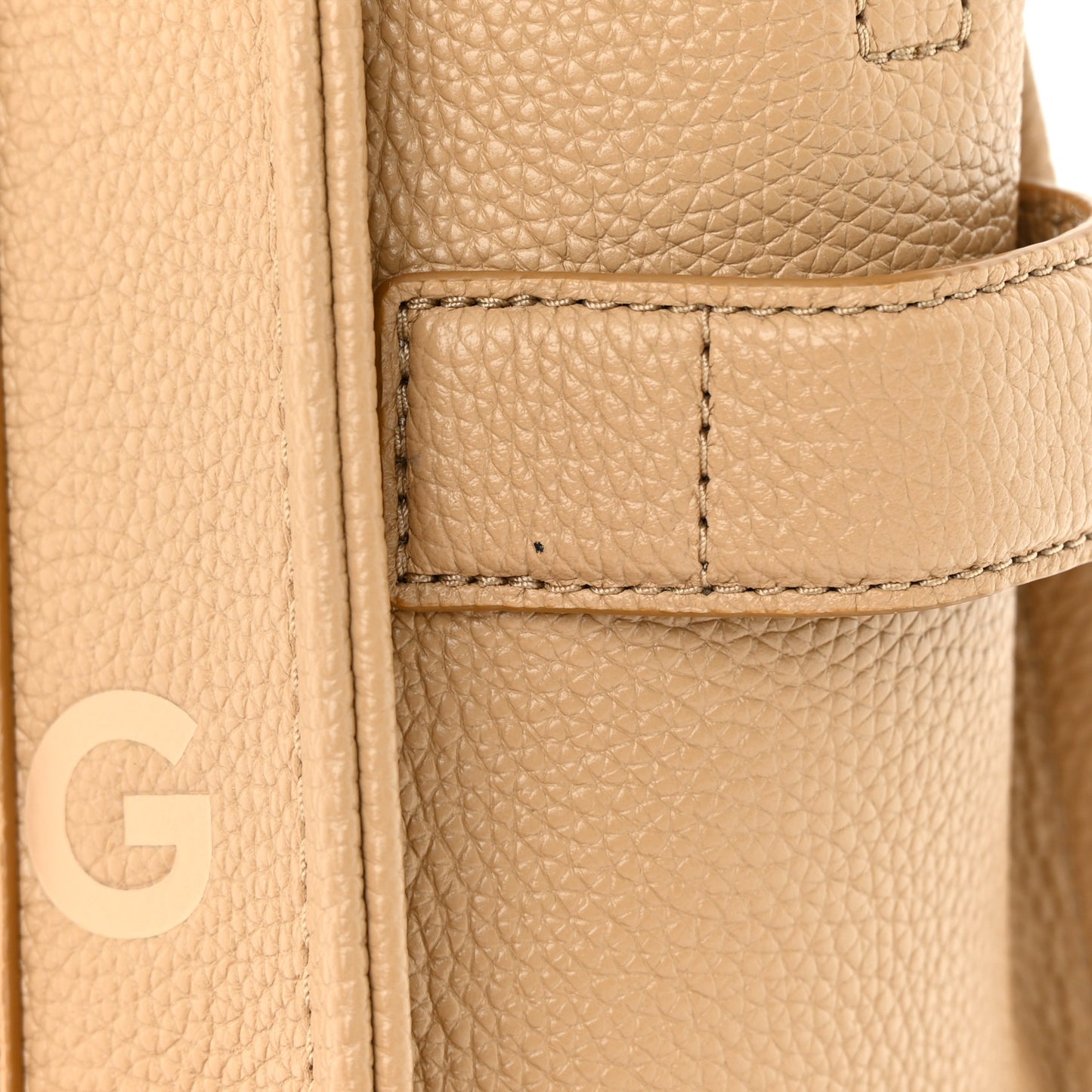 Grained Calfskin Small The Tote Bag Camel