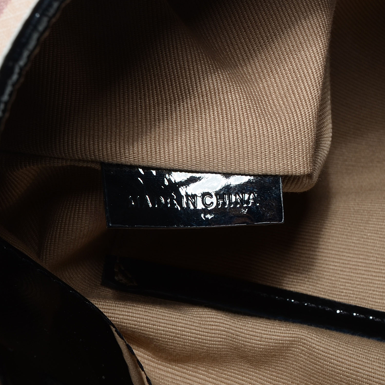 Burberry Patent Nova Check Brooke Hobo Black 7 of 8