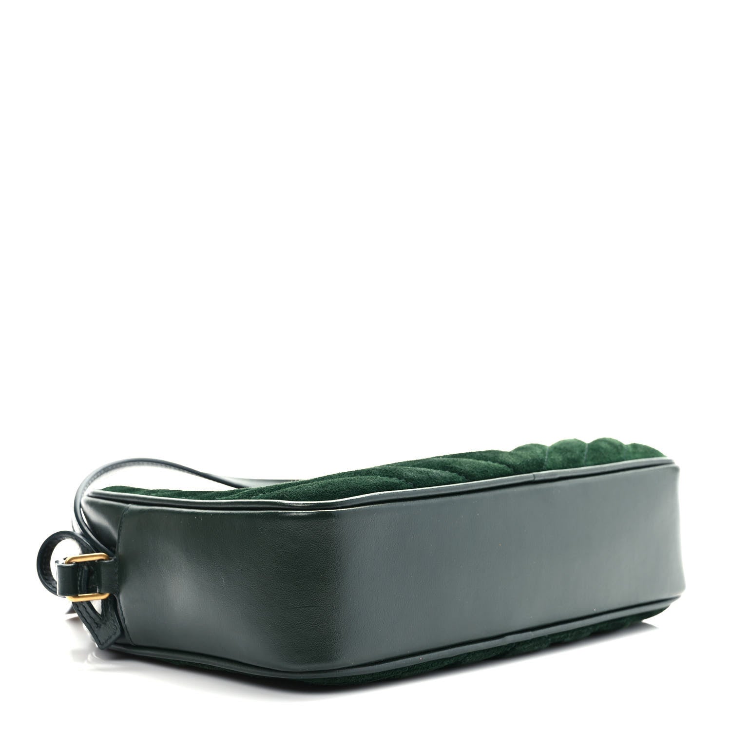 Saint Laurent Suede Calfskin Monogram Lou Camera Bag Vert Fonce 4 of 9