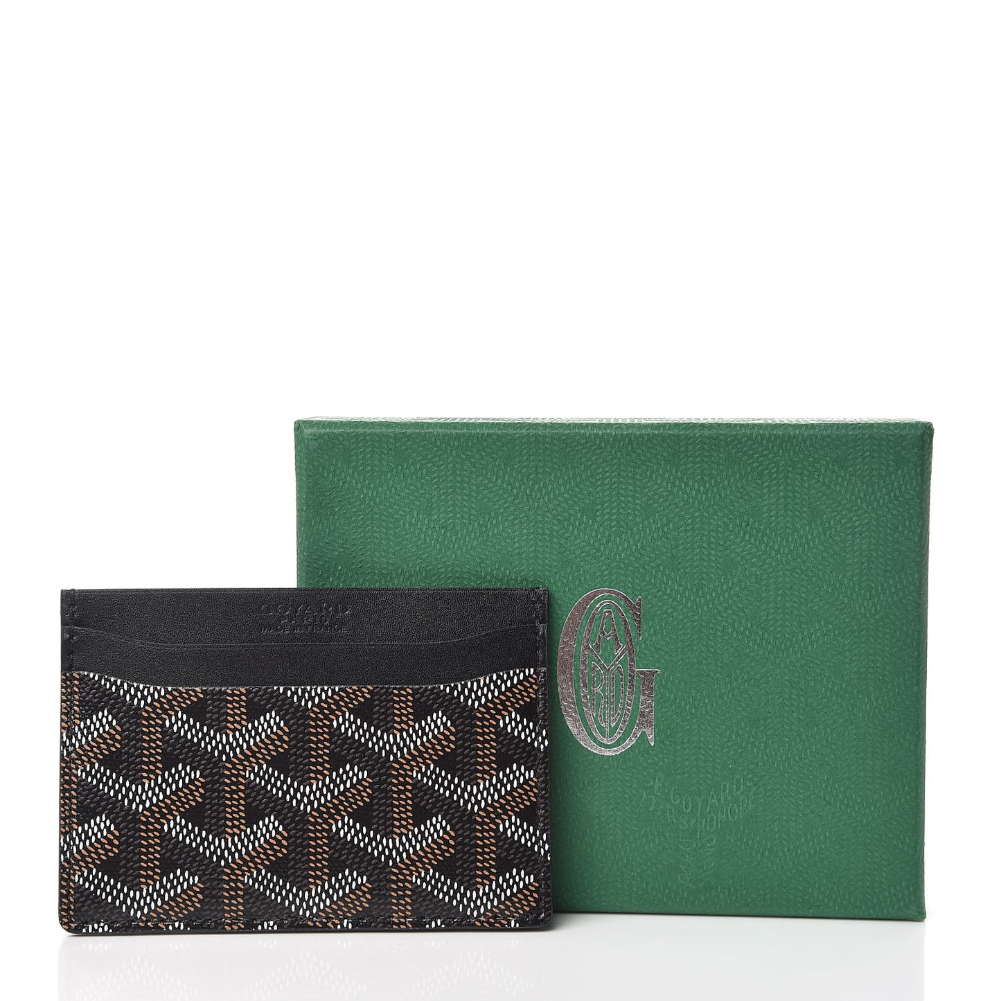 Goyardine Saint Sulpice Card Holder Black