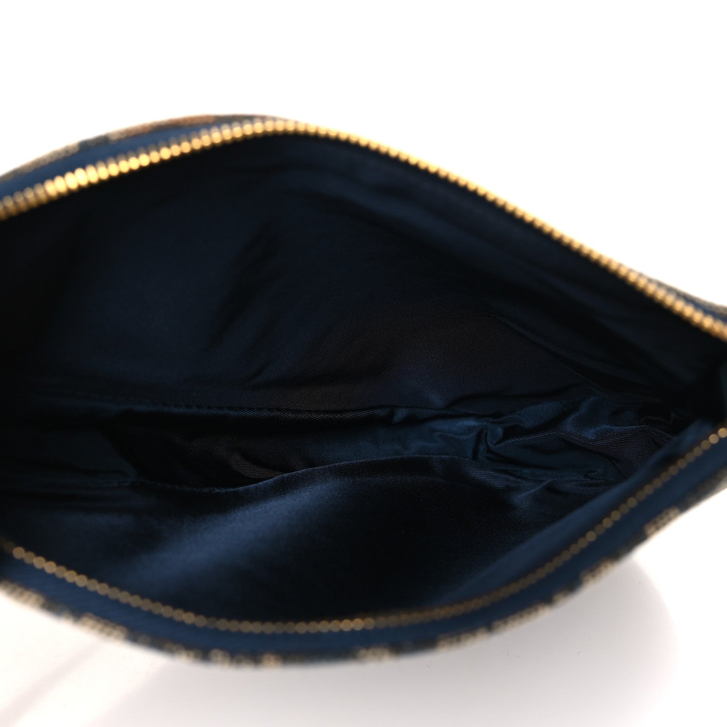 Christian Dior Monogram Mini Saddle Pochette Navy 5 of 9