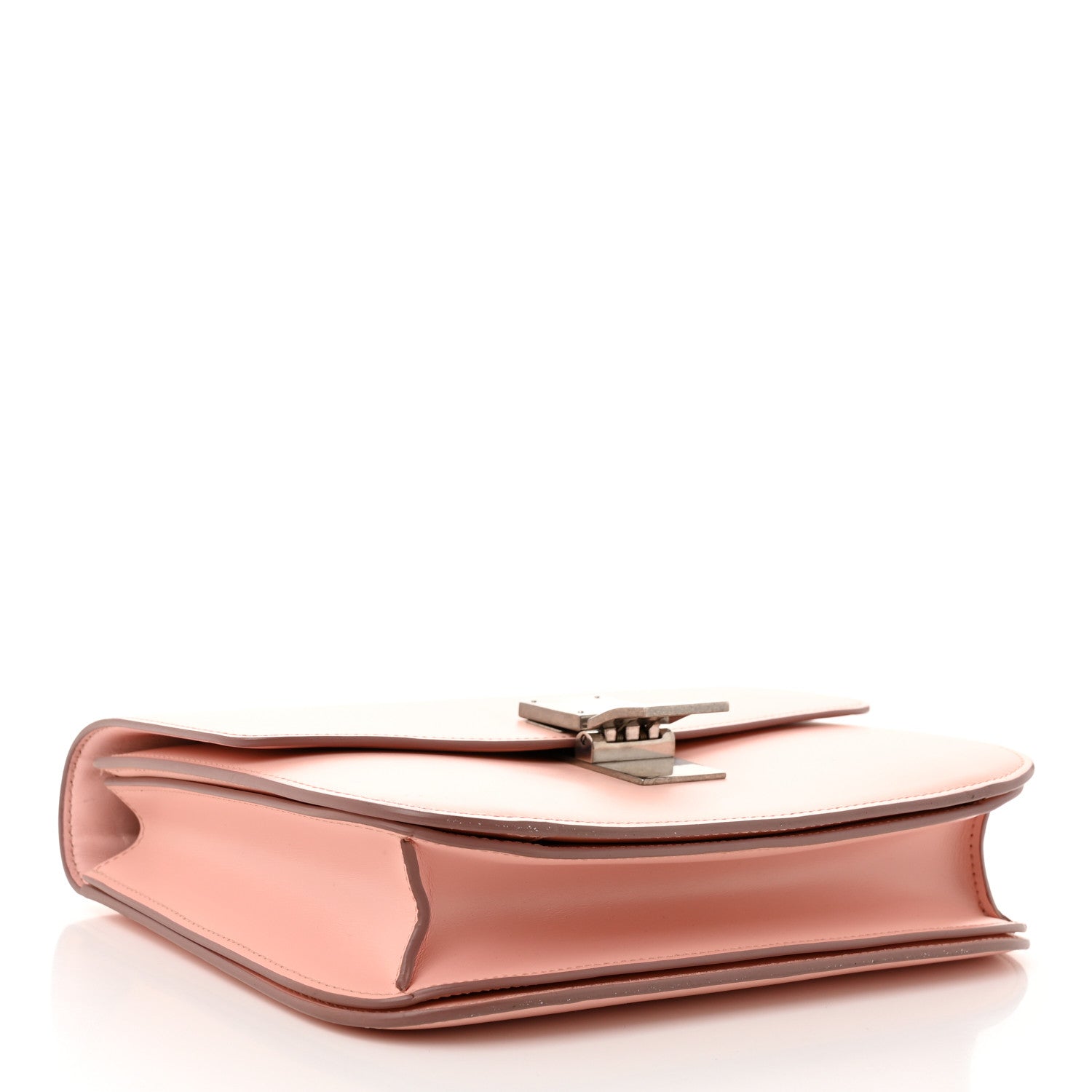 Celine Smooth Calfskin Medium Classic Box Flap Bag Pink 4 of 10