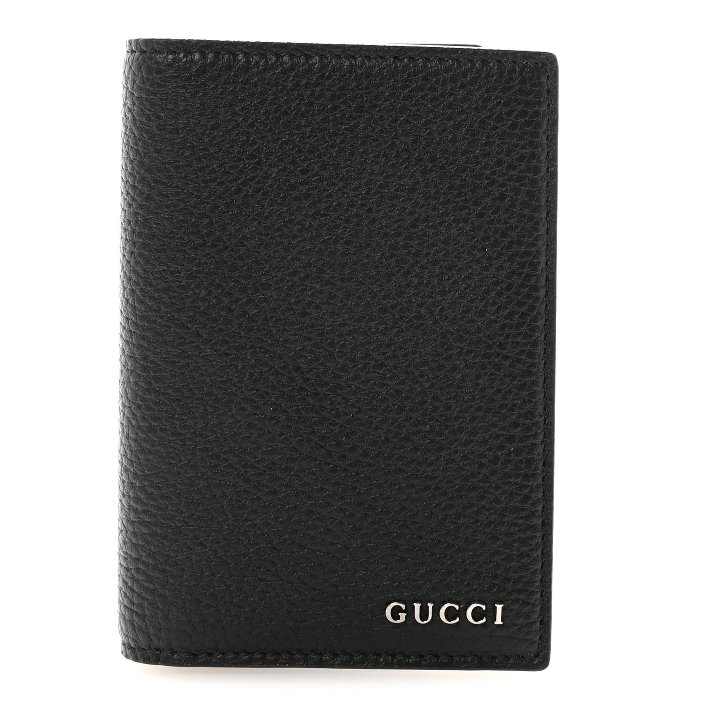 Piuma Calfskin Logo Passport Case Black